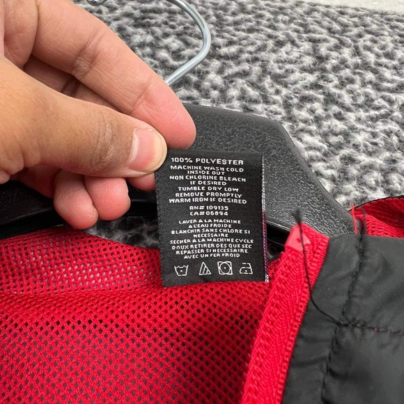 Chicago Bulls Windbreaker Jacket Men Small NBA 1/4‎ Zip Long Sleeve New S - Picture 6 of 7